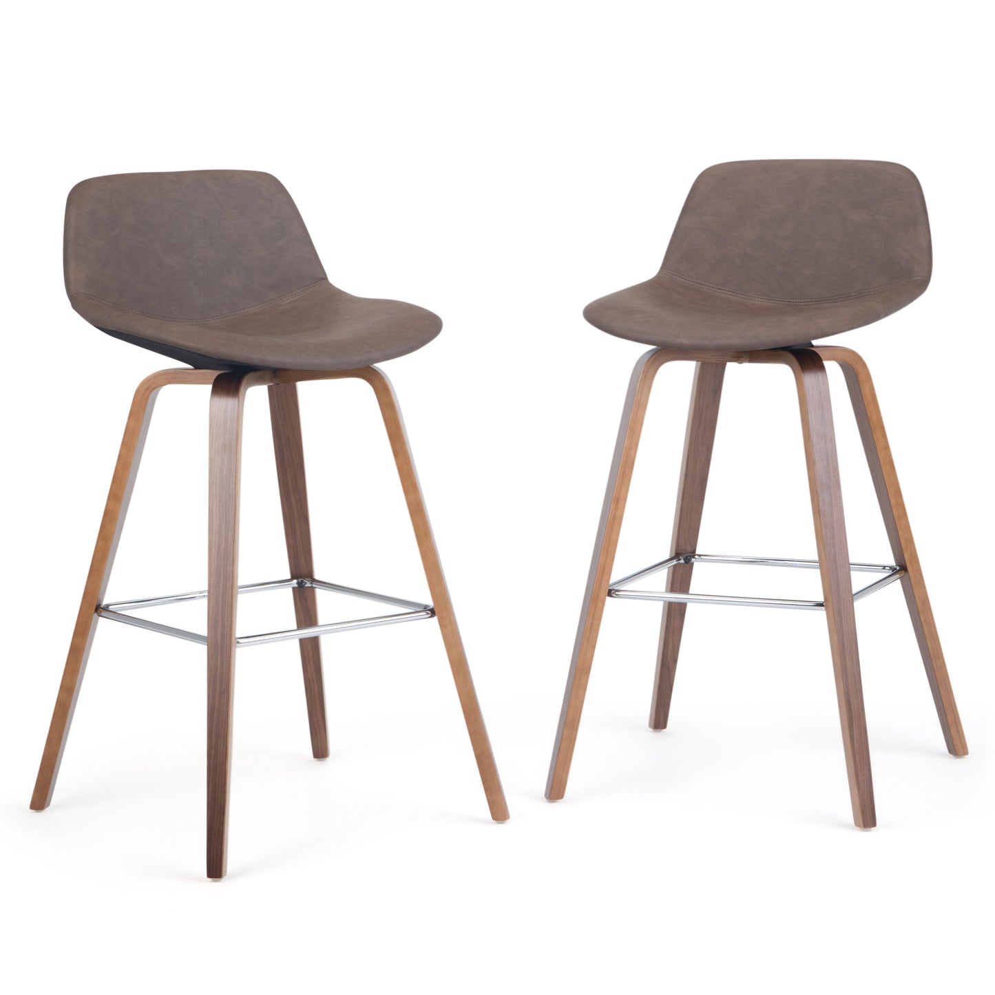 Randolph - Bentwood Counter / Bar Height Stool (Set of 2) - Dark Brown
