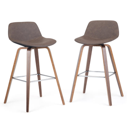 Randolph - Bentwood Counter / Bar Height Stool (Set of 2) - Dark Brown
