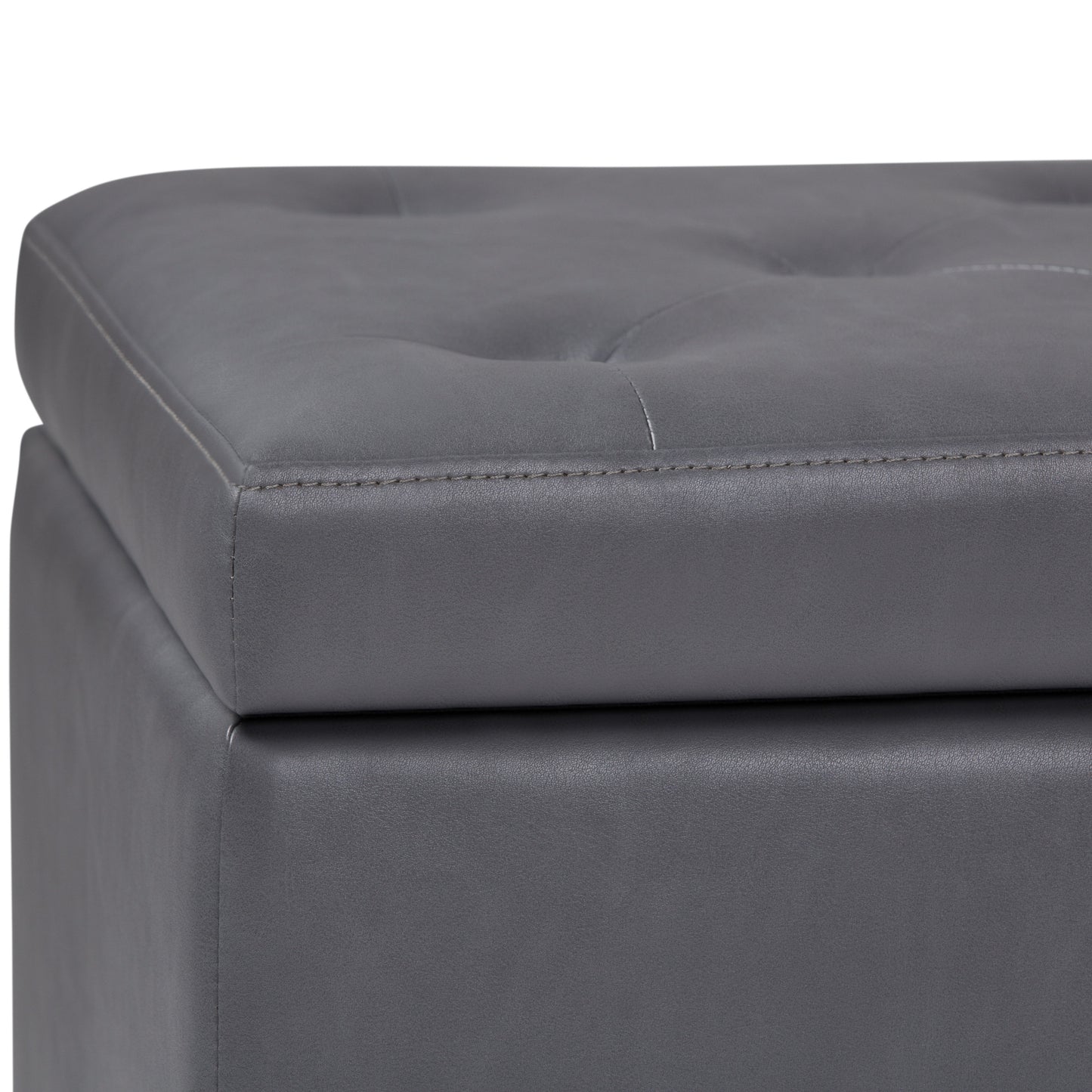 Hamilton - Storage Ottoman - Stone Gray