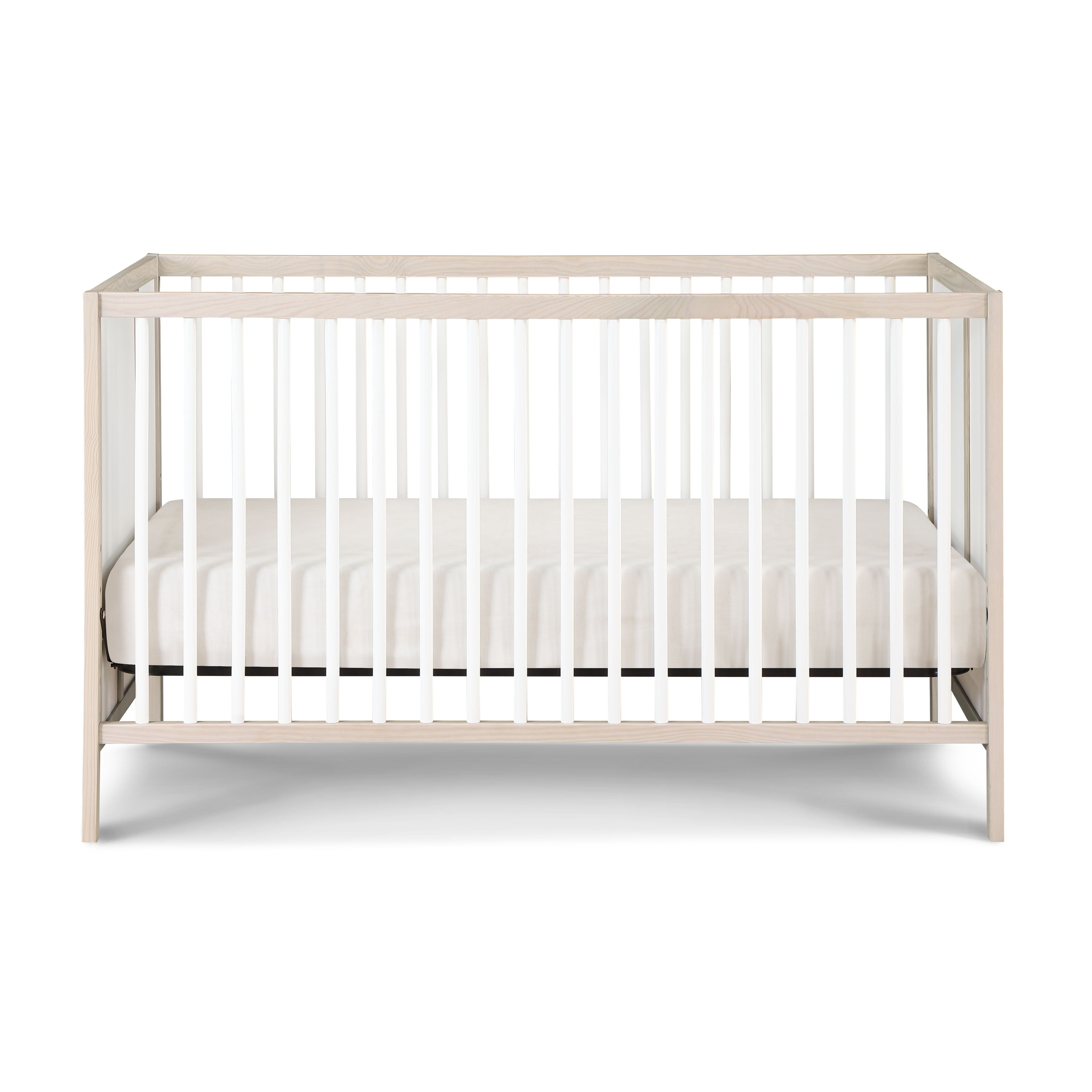 Pixie Finn - 3 In 1 Crib - Washed Natural / White