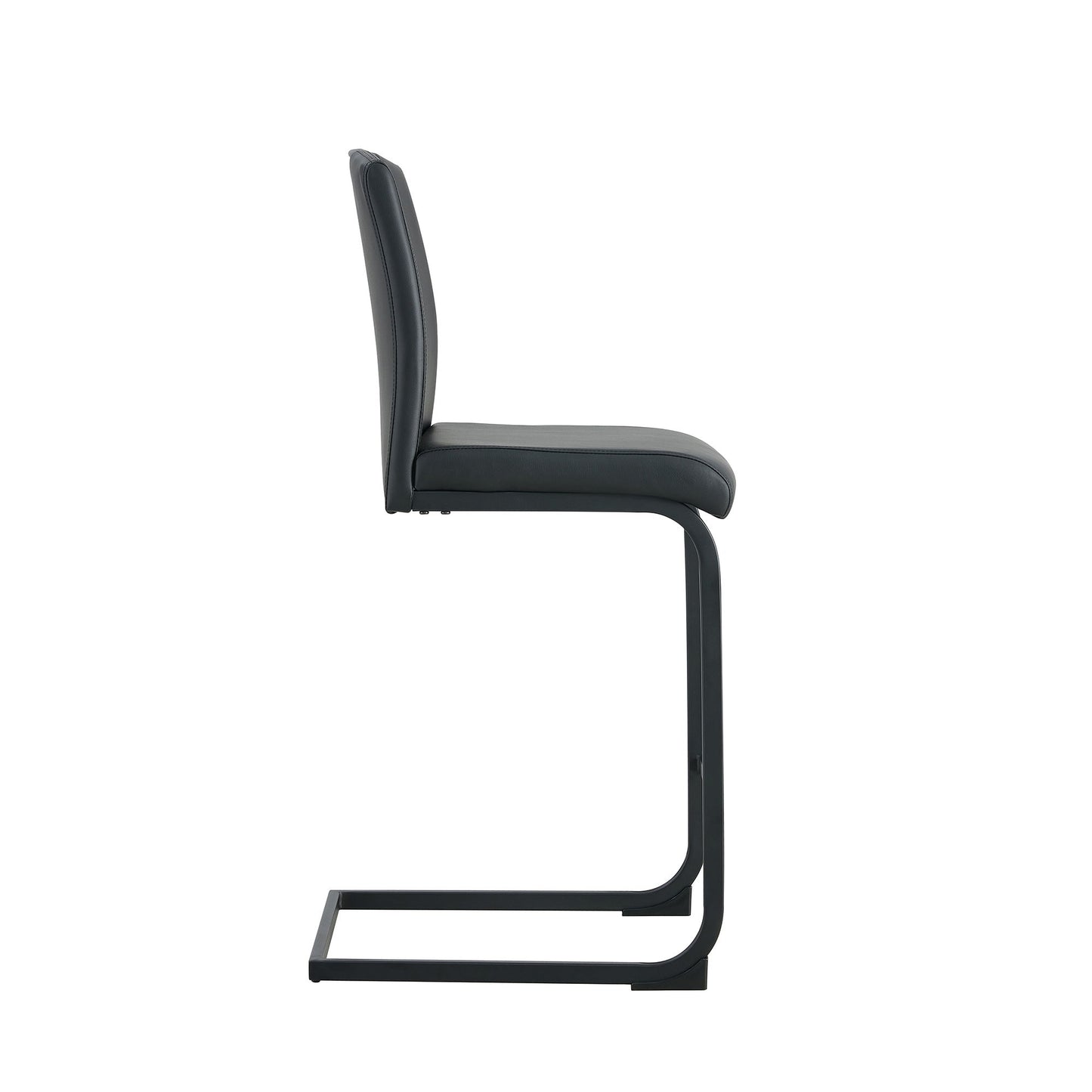 Chair Barstool Dining Counter Height Chair (Set of 2) - Black