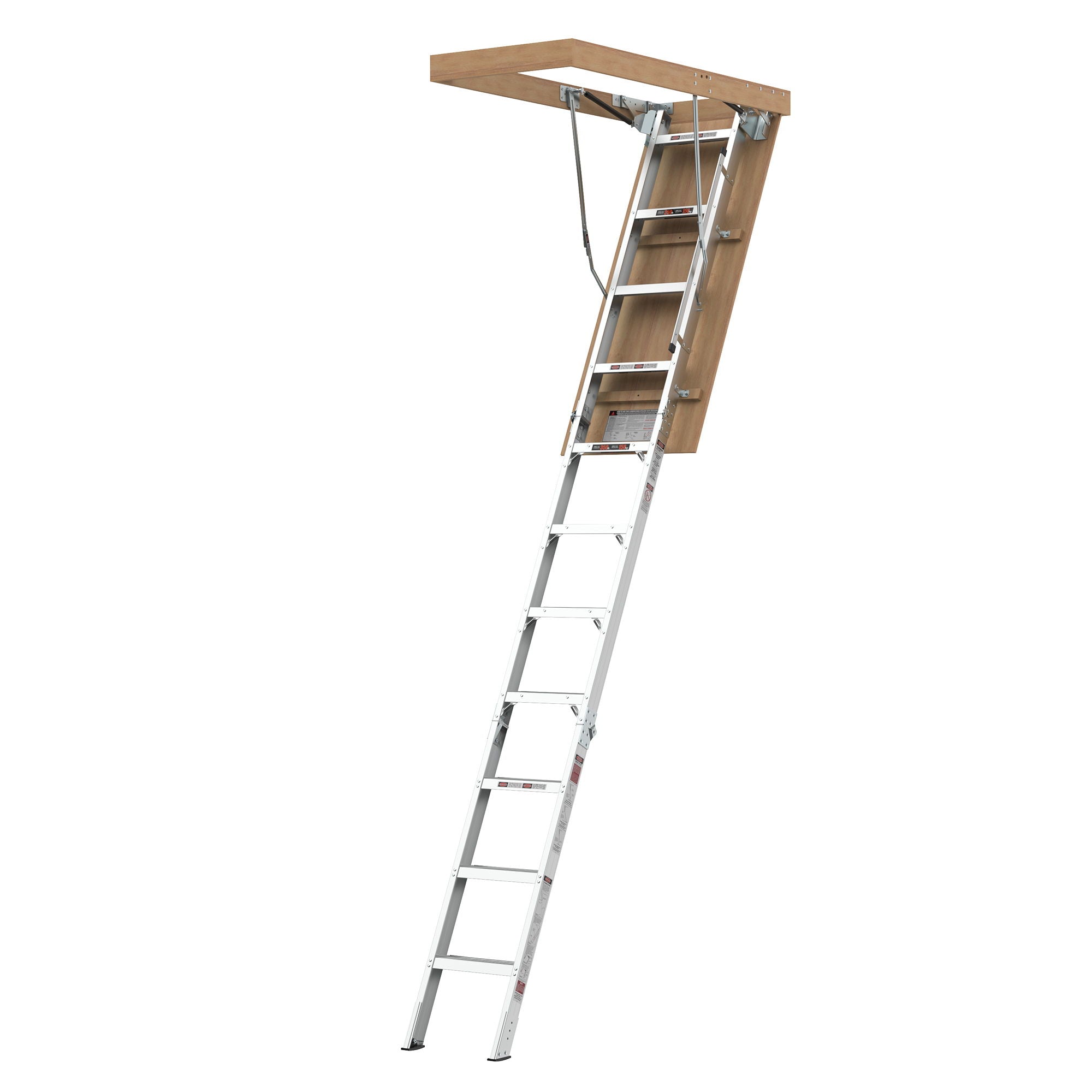 Aluminum Attic Ladder 350-Pound Capacity 22 1 / 2