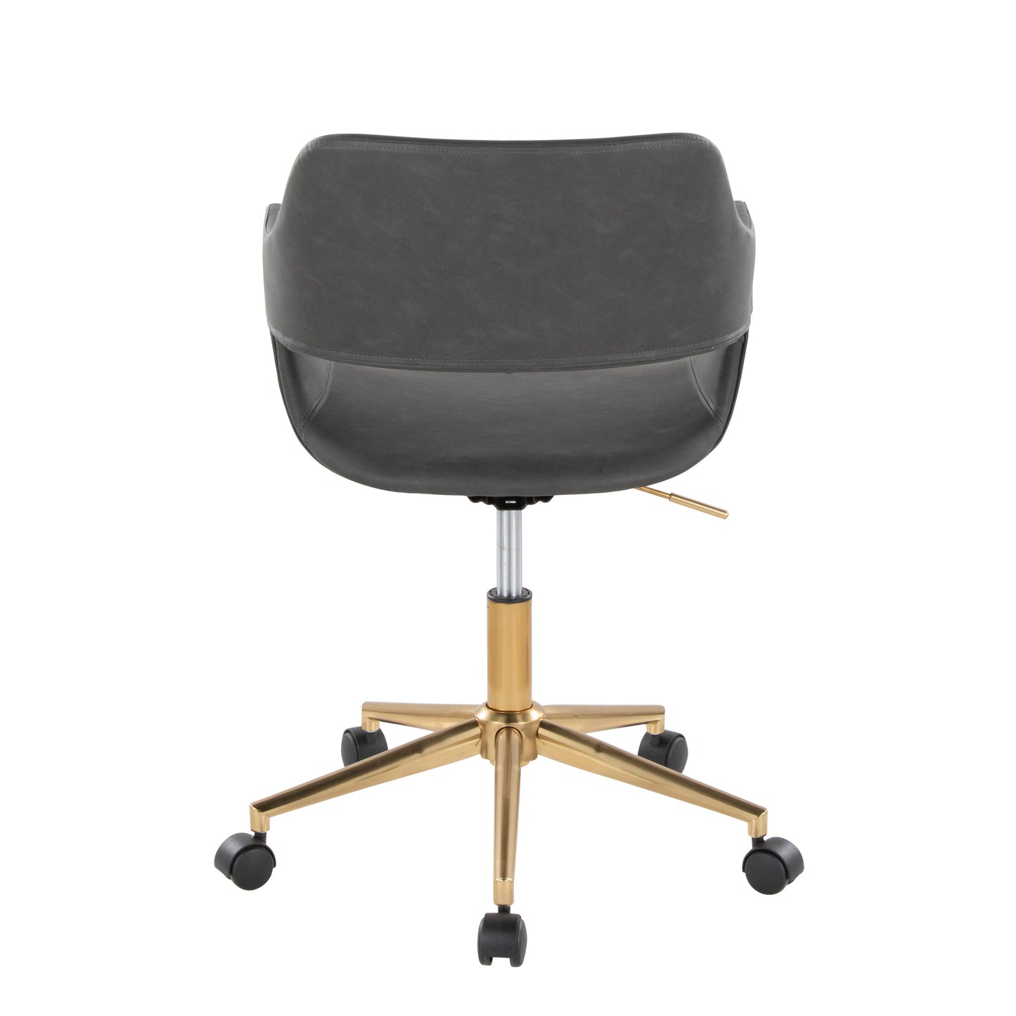 Margarite - Contemporary Task Chair - Gold / Gray