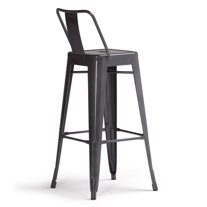 Rayne - Metal Bar Stool (Set of 2) - Gray