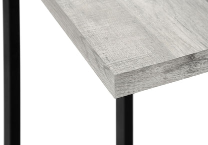Accent Table, C - Shaped, Contemporary Convenient Design - Gray