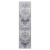 Payas - 2' X 8' Medallion Runner Rug - Cream / Blue