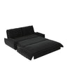 Queen Pull Out Sofa Bed, 3 In 1 Convertible Sleeper Sofa Multifunctional Velvet Loveseat Bed - Black
