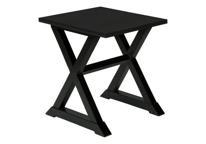 Accent End Table, Square, Transitional - Black