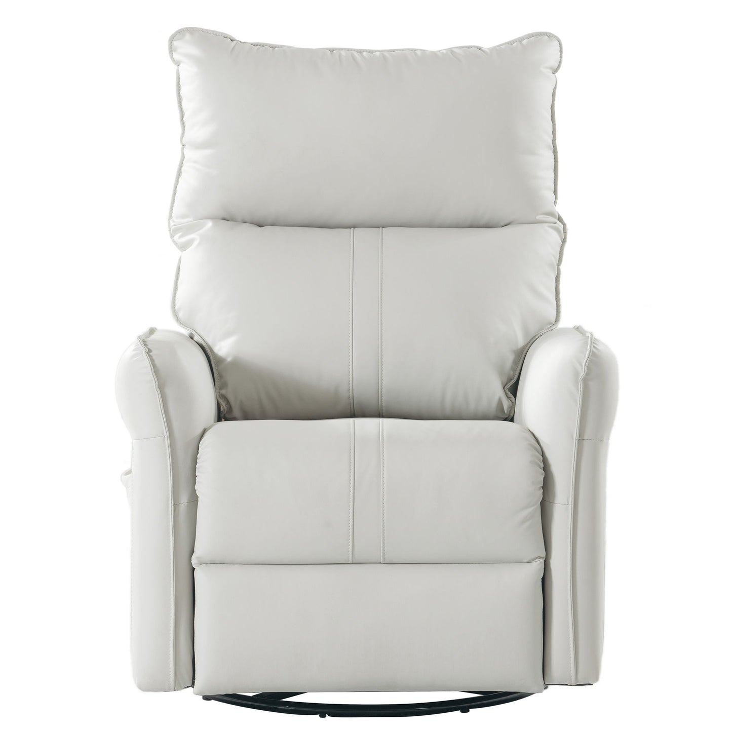Rocking Recliner Chair, 360 Degree Swivel Nursery Rocking Chair, Glider Chair, Modern Small Rocking Swivel Recliner Chair For Bedroom, Living Room Chair Home Theater Seat, Side Pocket - Light Gray