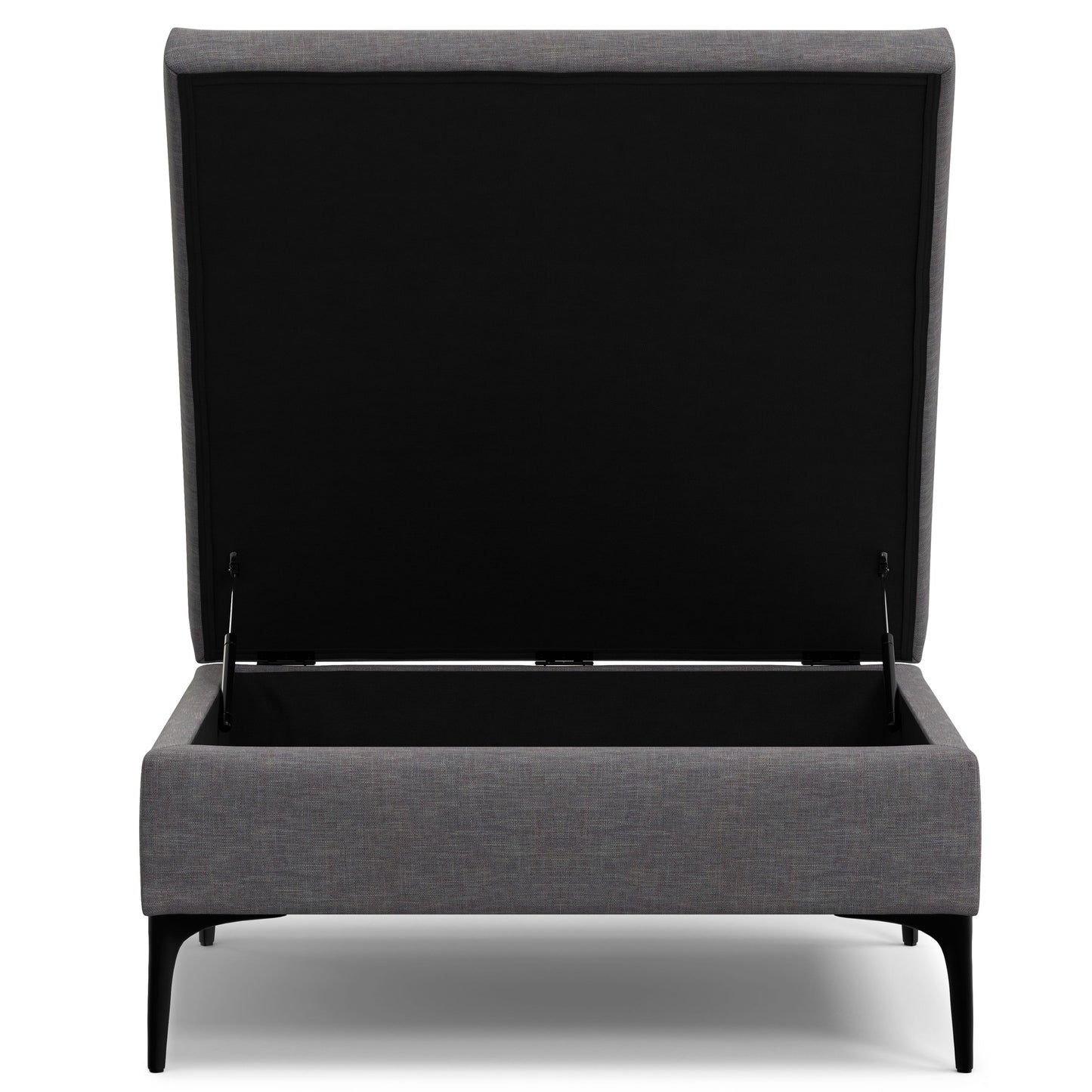 Rebecca - Multifunctional Coffee Table Storage Ottoman With Lift Up Lid - Gray
