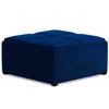 Avalon - Square Coffee Table Storage Ottoman - Blue