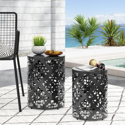Metal (Set of 2) End Table - Black