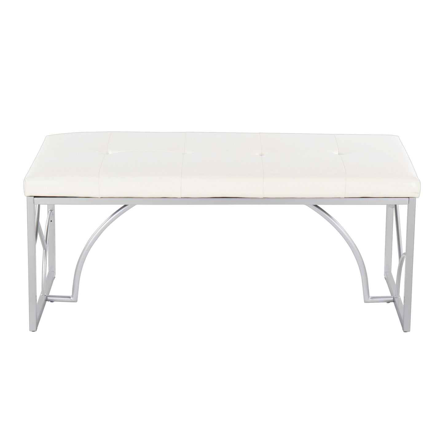 Constellation - Contemporary Bench - Silver / White