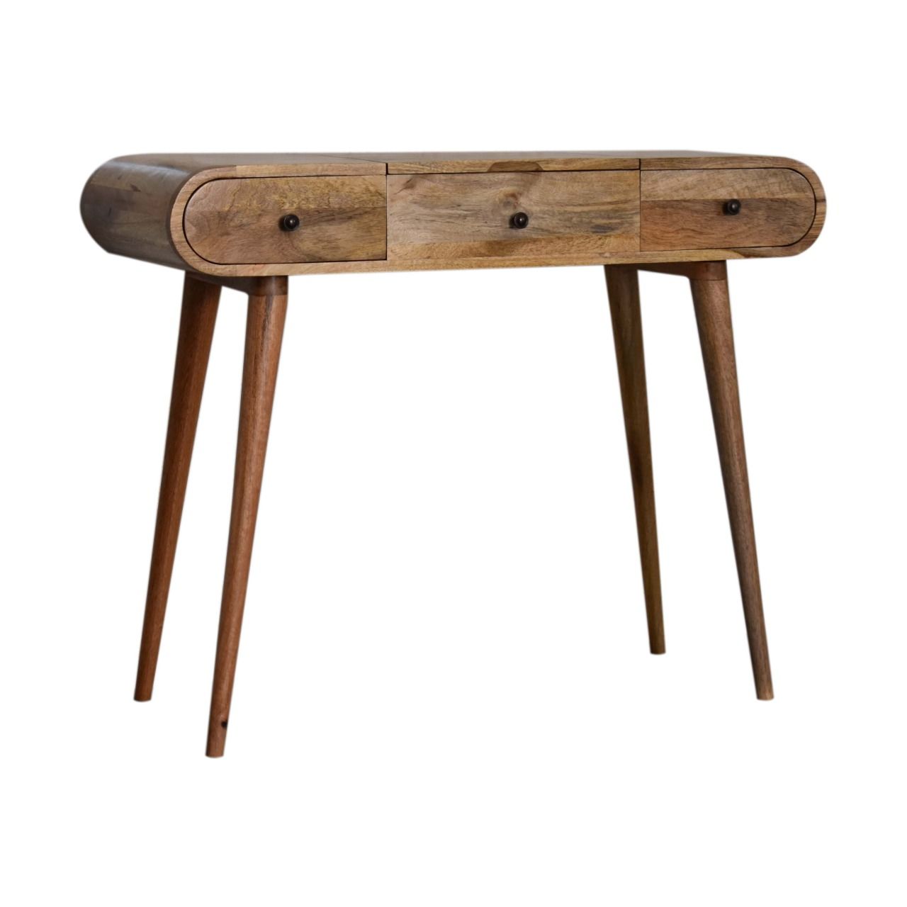 Round Dressing Table - Oak