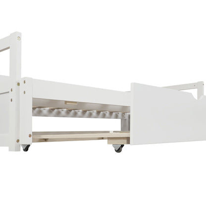 Extending Daybed With Trundle, Daybed With Trundle - White