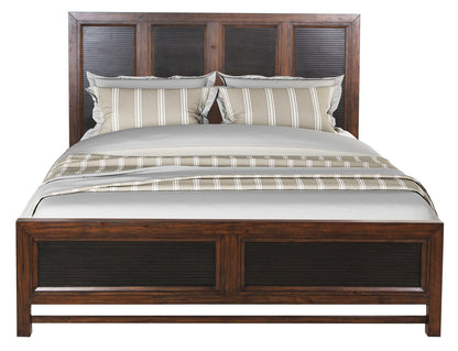 Branson - Queen Size Panel Bed, Two Tone - Brown