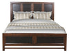 Branson - Queen Size Panel Bed, Two Tone - Brown