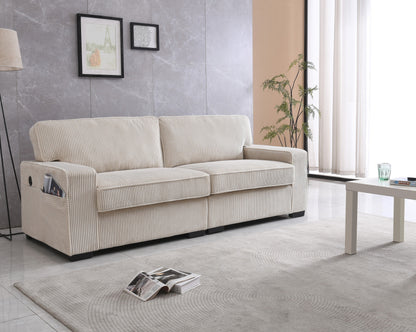Stationary Loveseat - Cream