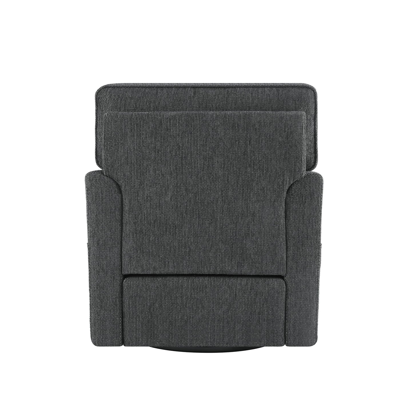 360 Degree Swivel Chair Accent Barrel Armchair With Side Pockets, Compact Design For Living Room, Bedroom, Office - Gray