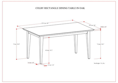 Colby - Dining Table - Oak