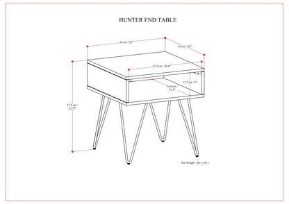 Hunter - End Table - Oak