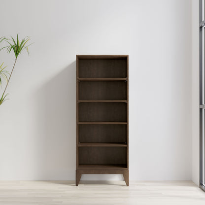 Harper - 5 Shelf Bookcase - Walnut Brown
