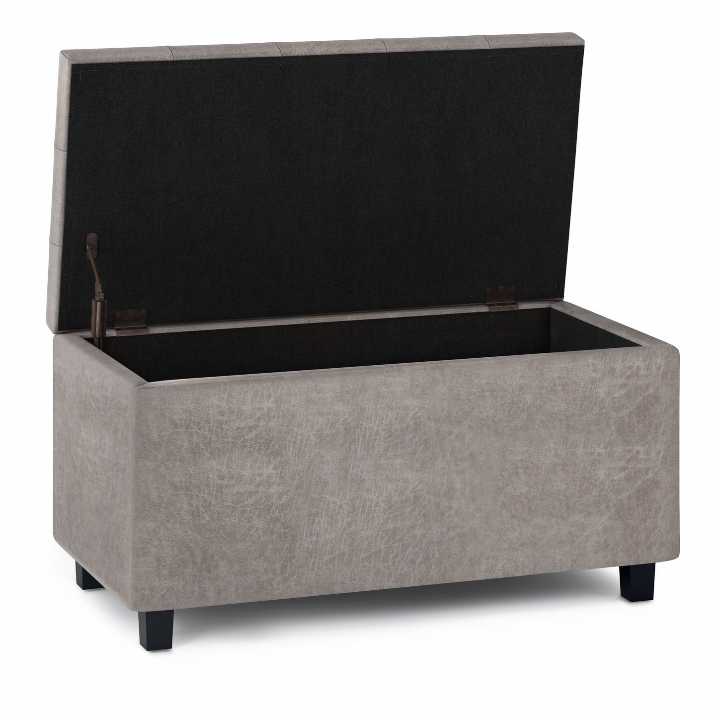 Cosmopolitan - Storage Ottoman - Distressed Gray Taupe