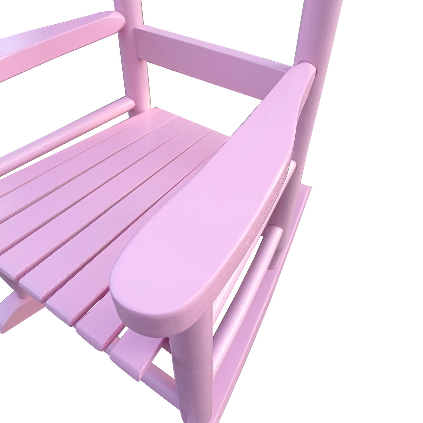 Children's Rocking Chair Indoor Or Outdoor, Suitable For Kids, Durable - Light Pink