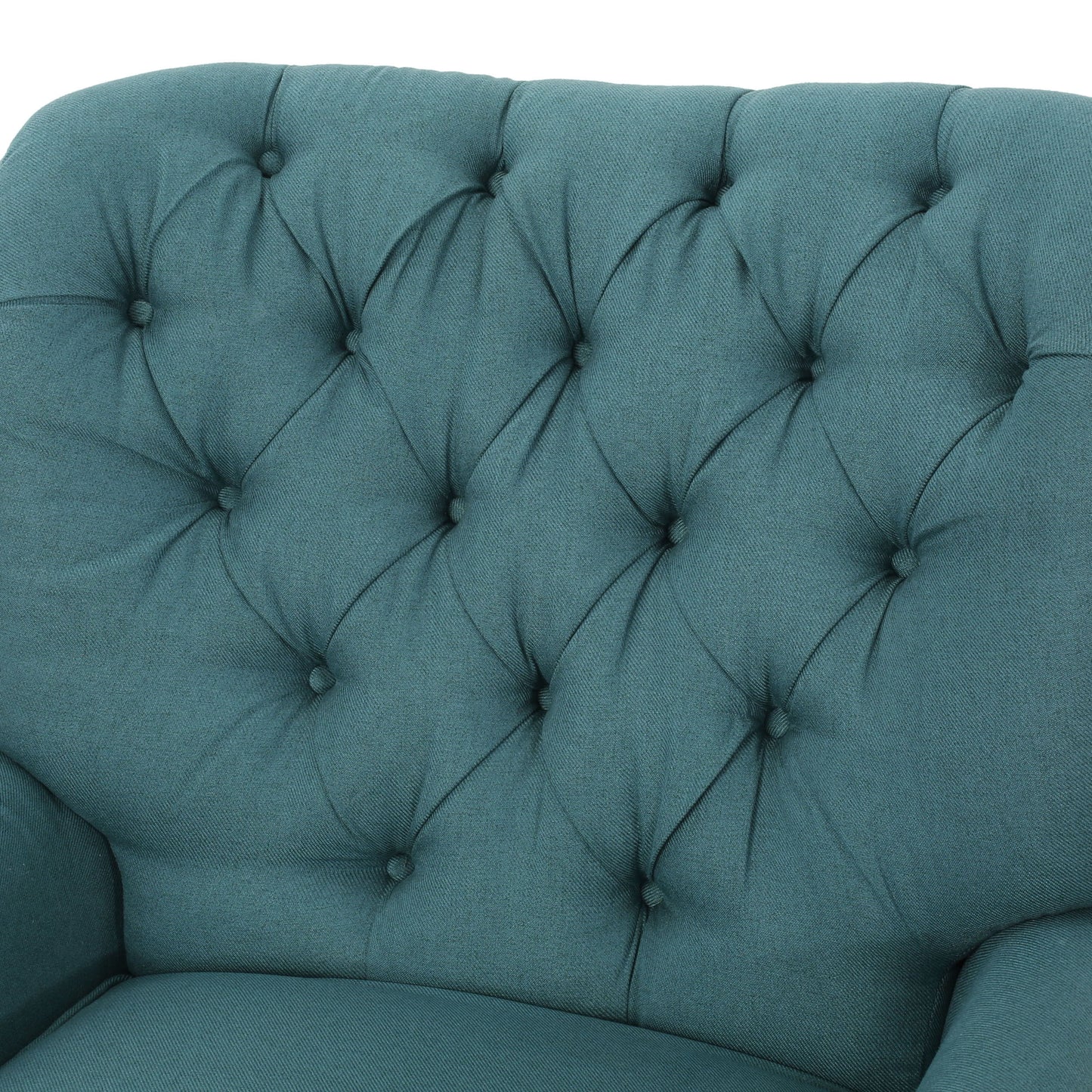 Electric Recliner Chair With Elegant Copper Accents And Soft Upholstery - Teal