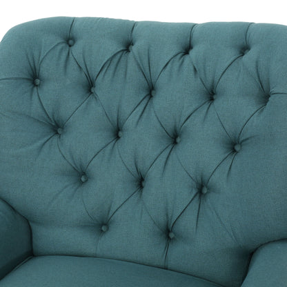 Electric Recliner Chair With Elegant Copper Accents And Soft Upholstery - Teal
