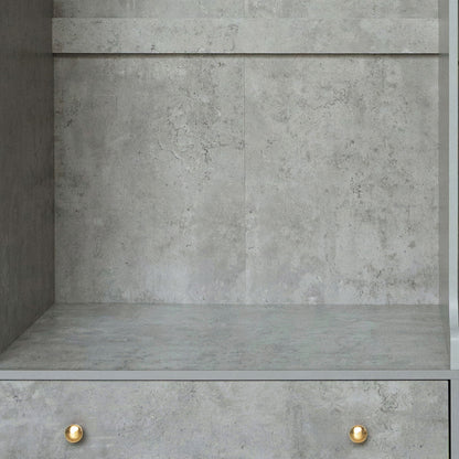 Open Wardrobe Storage For Bedroom - Gray
