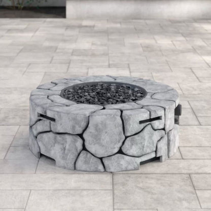 Reinforced - Outdoor Fire Pit - Stone Gray