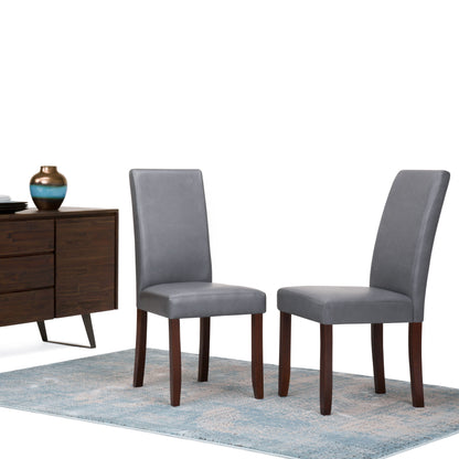 Acadian - Parson Dining Chair (Set of 2) - Stone Gray
