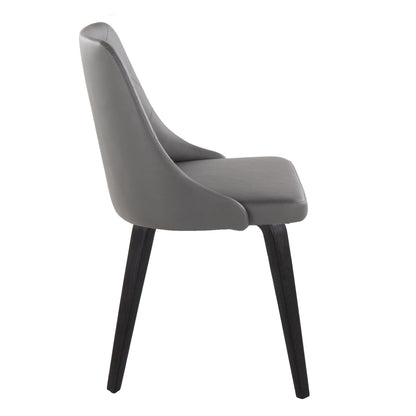 Marche - Contemporary / Dining Chair (Set of 2) - Black / Gray