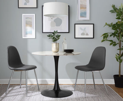 Pebble - Modern Table - Black / White