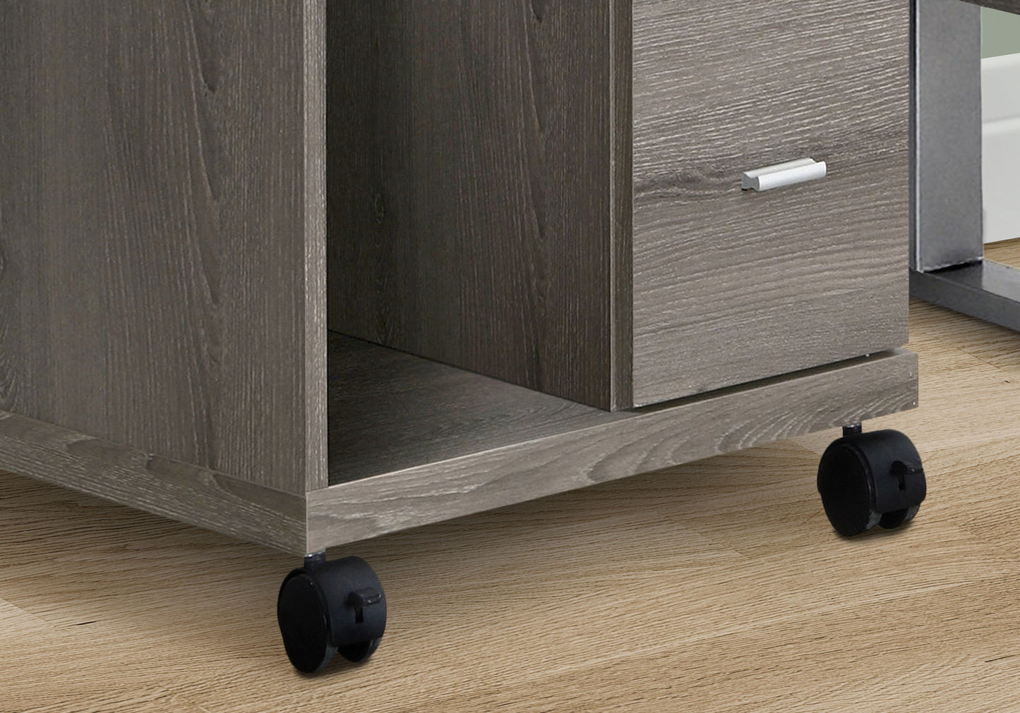Office, File Cabinet, Printer Cart, Rolling File Cabinet, Mobile, Storage, Contemporary & Modern - Taupe
