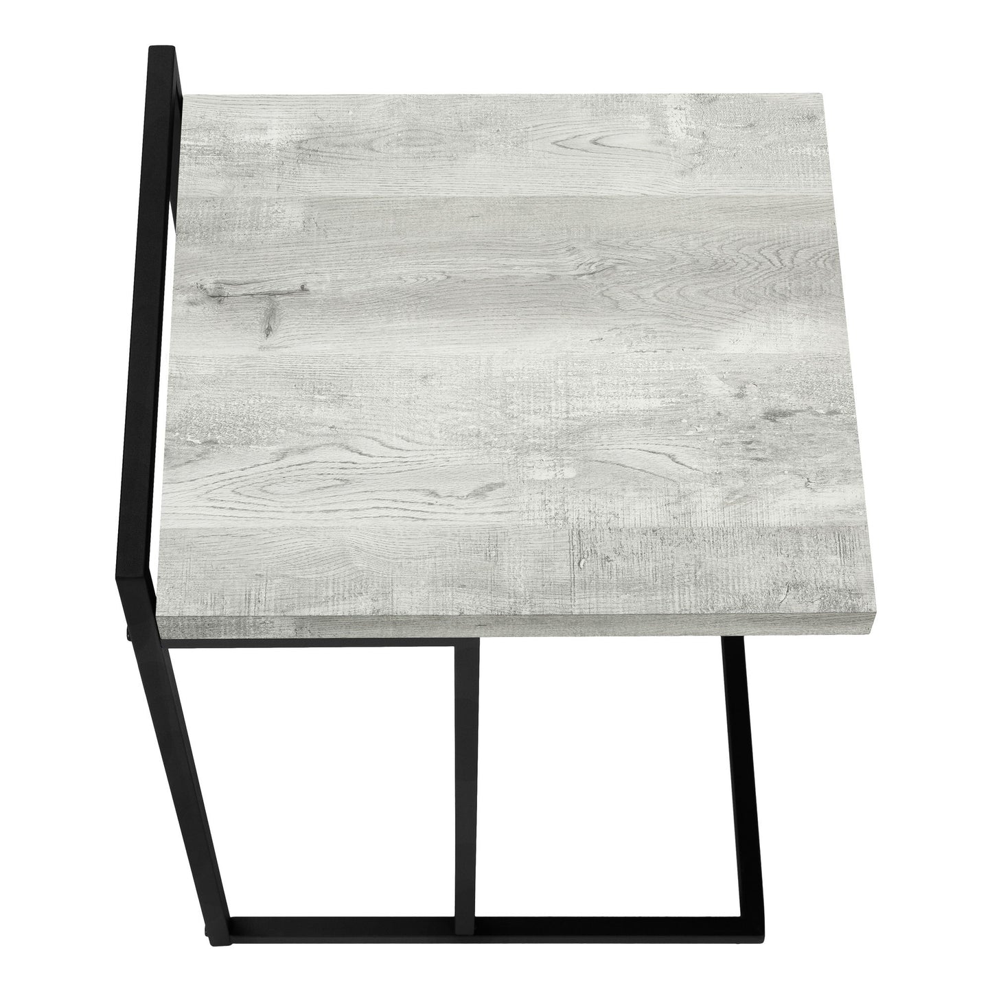 Accent Table, C - Shaped, Modern Convenient Design - Gray