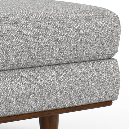 Morrison - Large Rectangular Ottoman - Mist Gray
