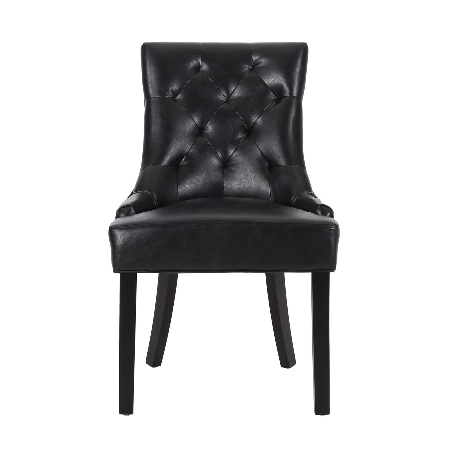 Cheney - Dining Chair (Set of 2) - Contemporary Style With Tufted Diamond Stitching - Black