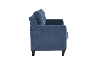 Horatio - Chenille 3 Seater Sofa - Navy
