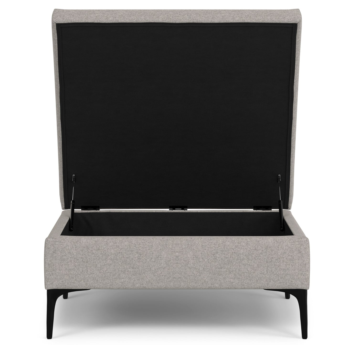 Rebecca - Coffee Table Storage Ottoman With Lift Up Lid - Gray