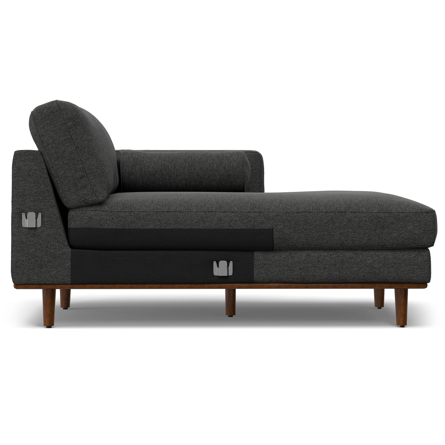 Morrison - Right Sectional Sofa - Charcoal Gray