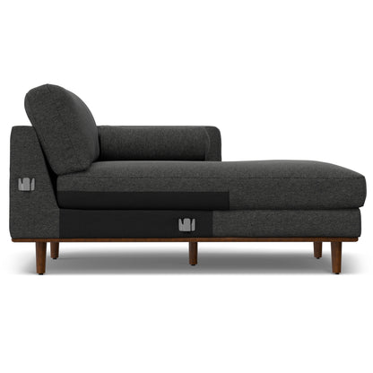 Morrison - Right Sectional Sofa - Charcoal Gray