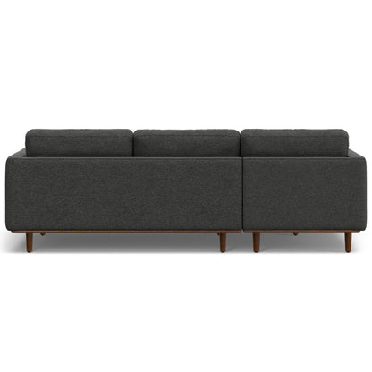 Morrison - Left Sectional Sofa - Charcoal Gray