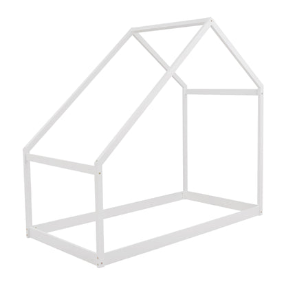 Twin Size Playhouse Style Bed - White
