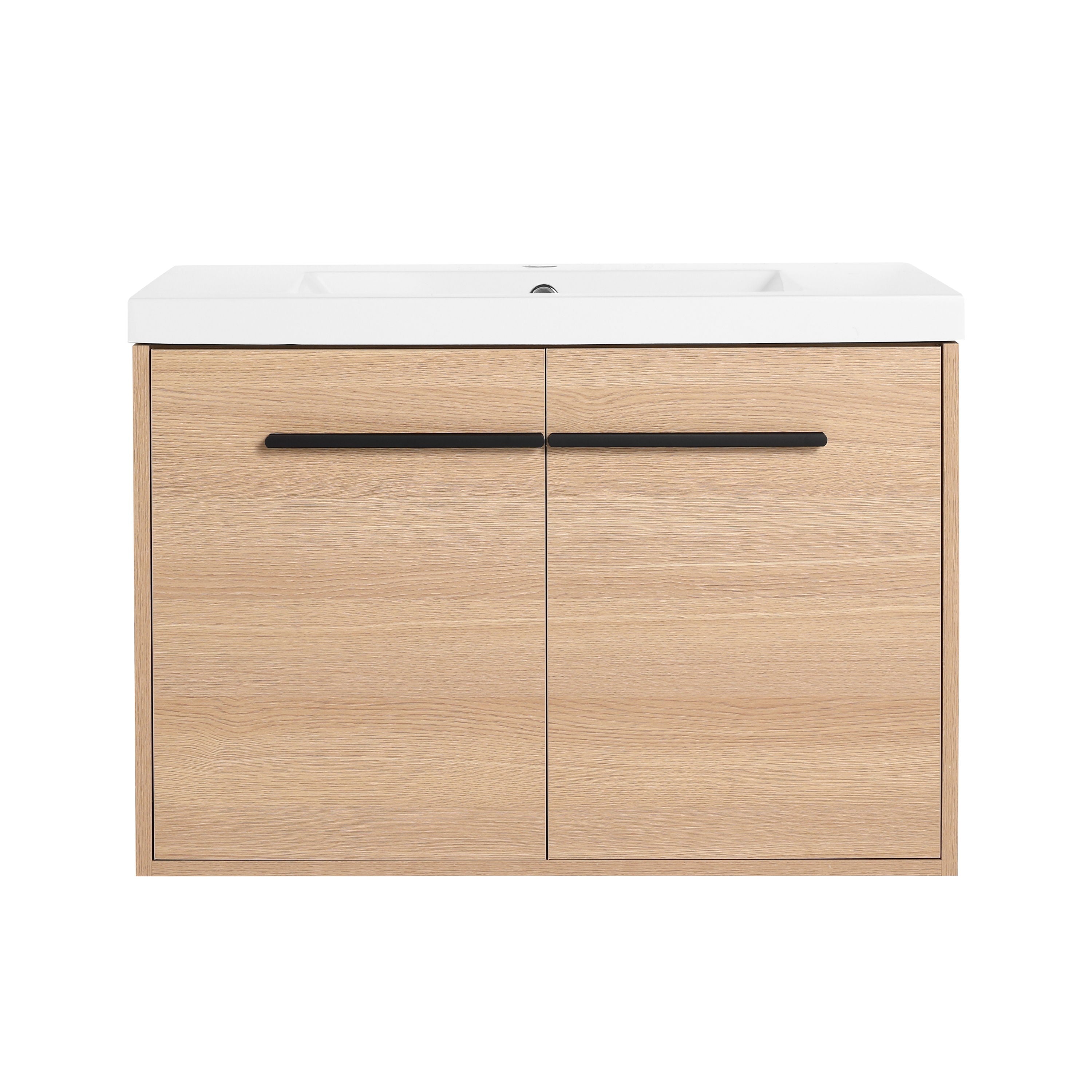 Bathroom Vanity With Resin Countertop Sink, 30