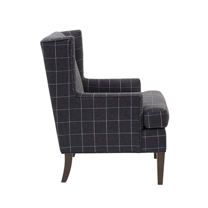 Fancy Design Farmhouse Style Solid Wood Chair - Charcoal Gray