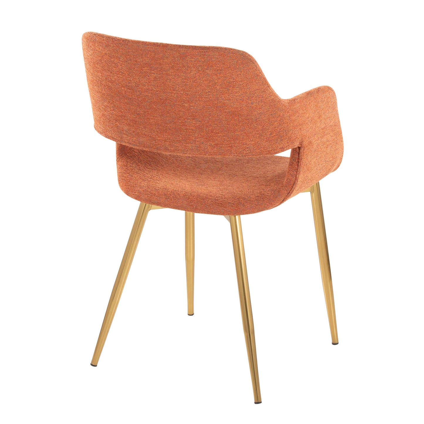 Margarite - Contemporary Dining / Chair (Set of 2) - Gold / Orange