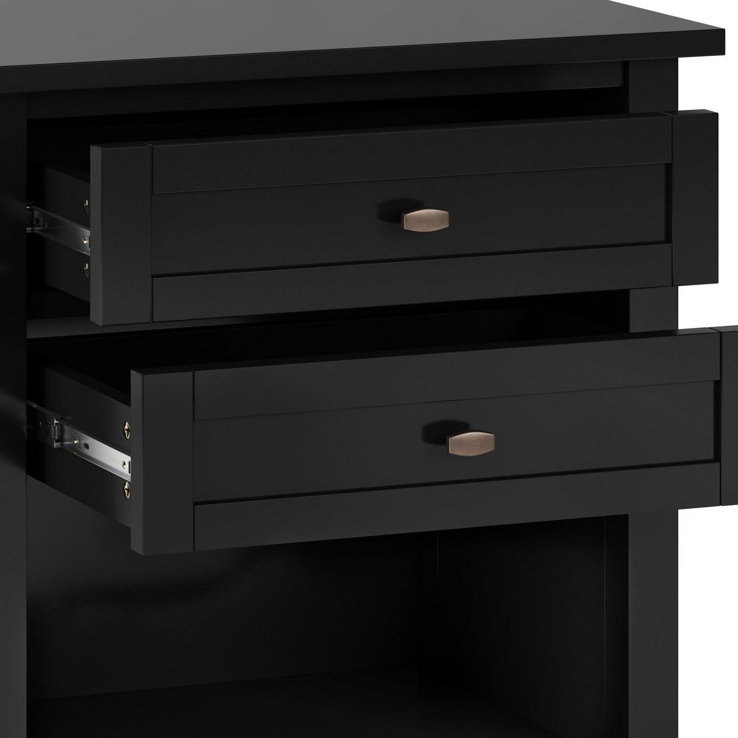Warm Shaker - Bedside Table - Black