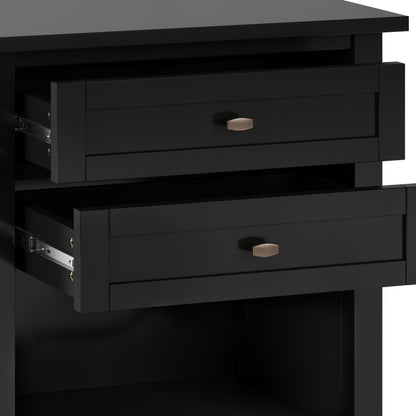 Warm Shaker - Bedside Table - Black